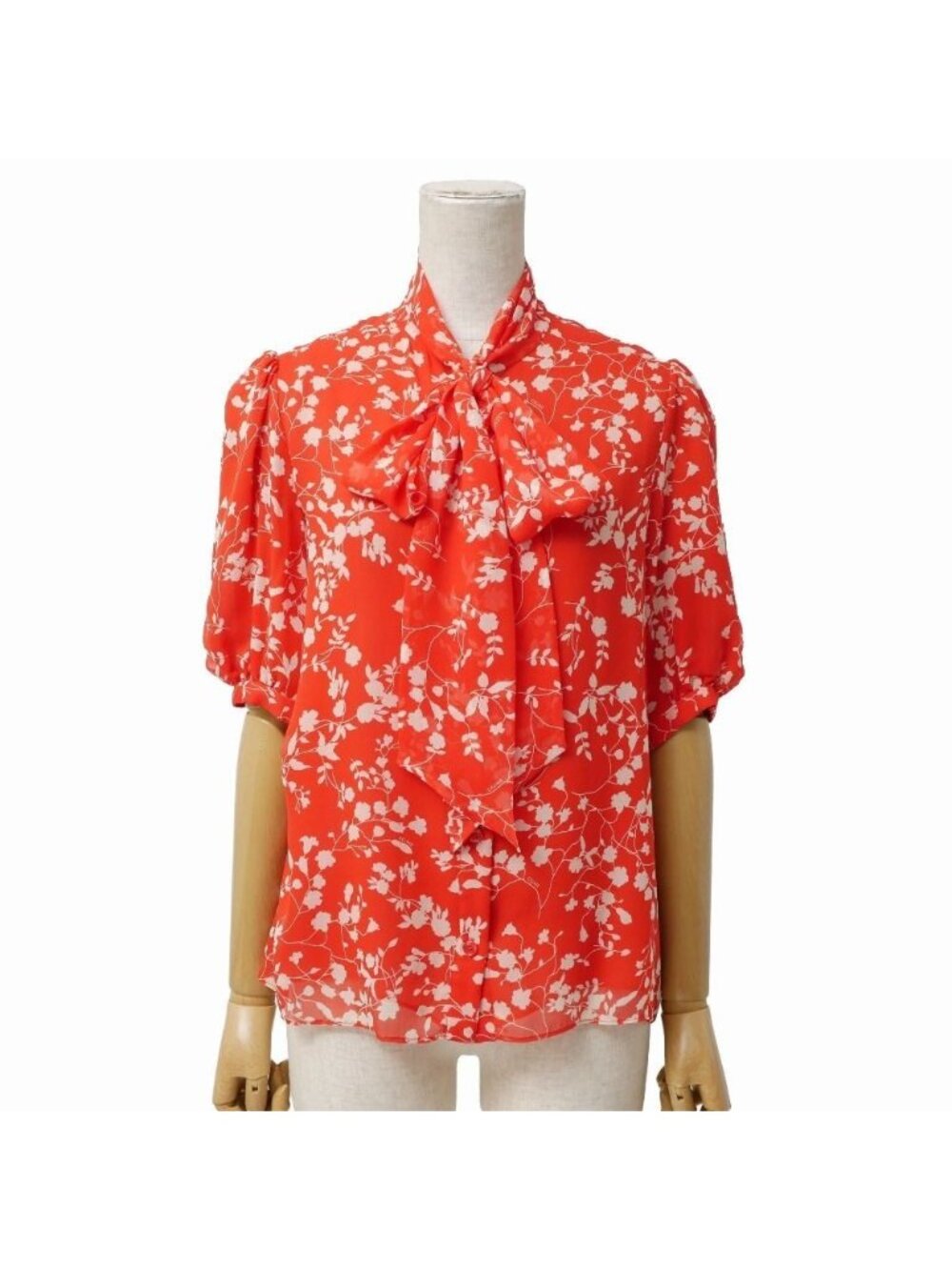 Celine Blouse 34 Hedi Slimane Era All Silk Bowtie Ribbon